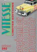 Catalogue Vitesse 1993 - Limited edition Sept-Oct-Nov