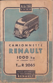 Notice Renault Camionette 1000 kg.