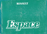 Notice Renault Espace - 06/86