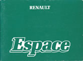 Notice Renault Espace - 06/87