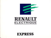 Notice Renault Express Electrique - 03/96