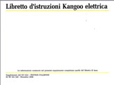 Notice Renault Kangoo - 12/2000