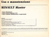 Notice Renault Master - 07/87