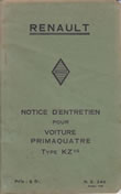 Notice Renault Primaquatre