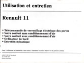 Notice Renault 11 - 06/85