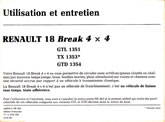 Notice Renault 18