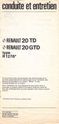 Notice Renault 20