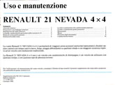 Notice Renault 21 Nevada 4x4