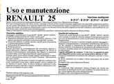 Notice Renault 25