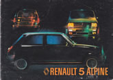 Notice Renault 5 Alpine - 12/78