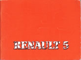 Notice Renault 5 - 08/84