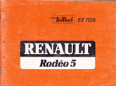 Notice Renault Rodéo 5